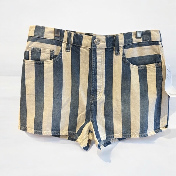 NWT CURRENT/ELLIOTT The Westside Shorts Bay Stripe 31 - Picture 3 of 11